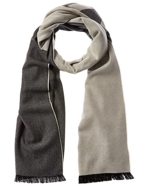 Givenchy Gray G Monogram Silk-Blend Scarf