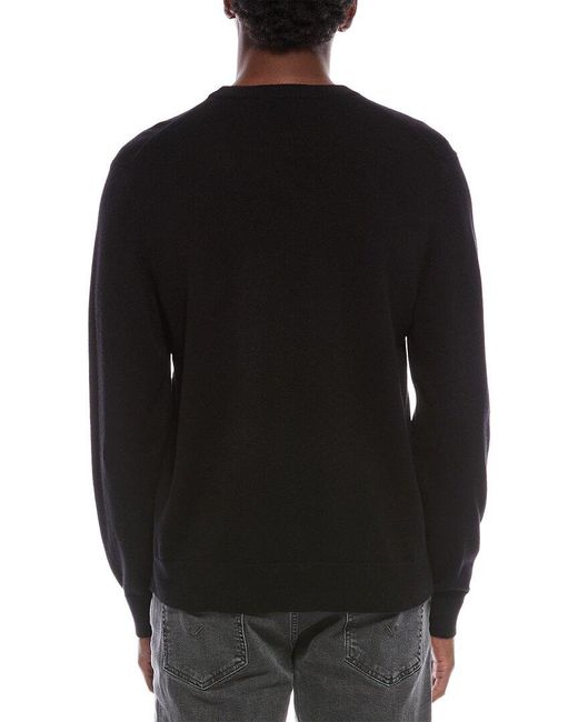 Theory Black Hilles Cashmere Crewneck Sweater for men