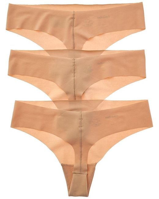 Calvin Klein Natural 3Pk Invisibles Thong