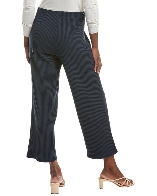 Eileen Fisher Blue Wide Ankle Pant