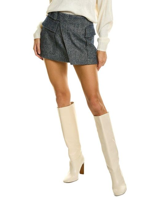 A.L.C. Gray Conon Mini Skirt