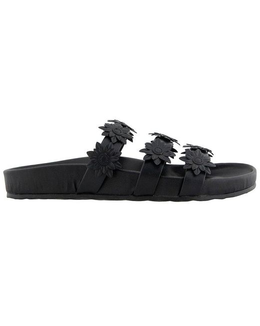 Aerosoles Black Leflor Flat Sandal