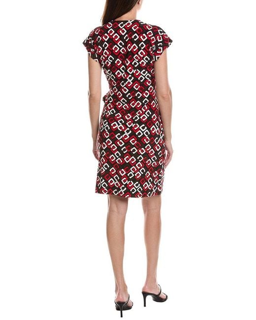 Anne Klein Red Classic Wrap Dress