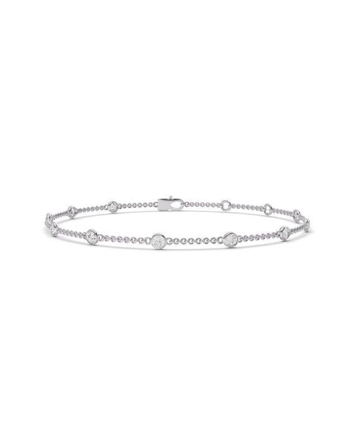 Lab Grown Diamonds White 14K 4.00 Ct. Tw. Lab-Grown Diamond Bracelet