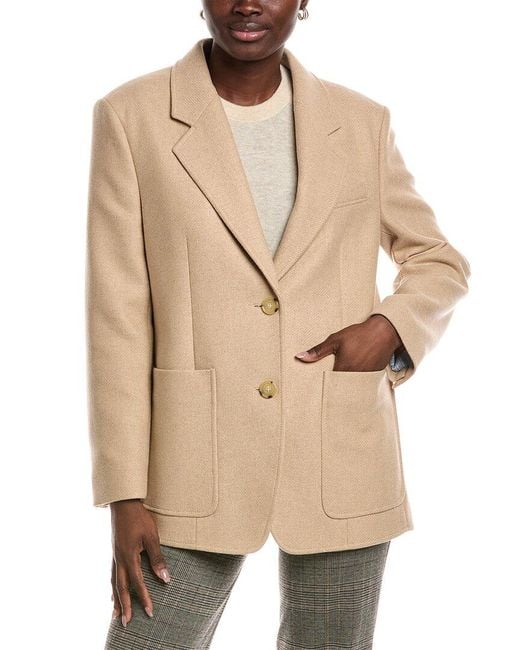 Boss Natural Jovana Wool-Blend Coat