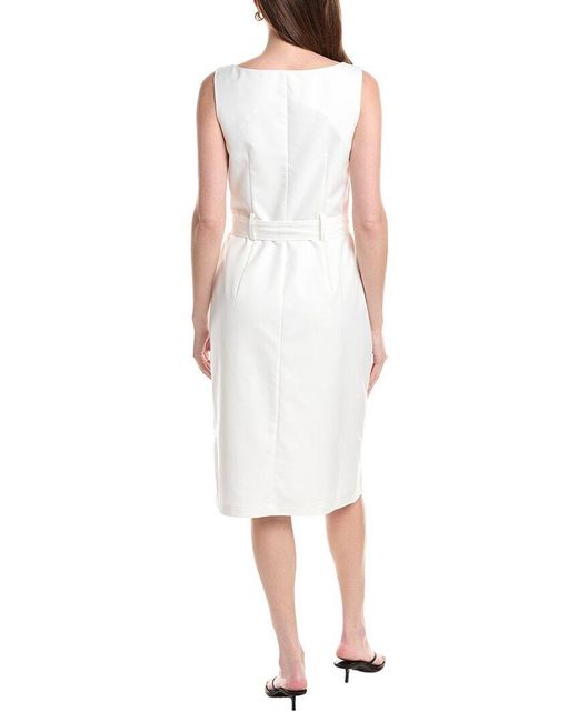 Pascale La Mode White Midi Dress
