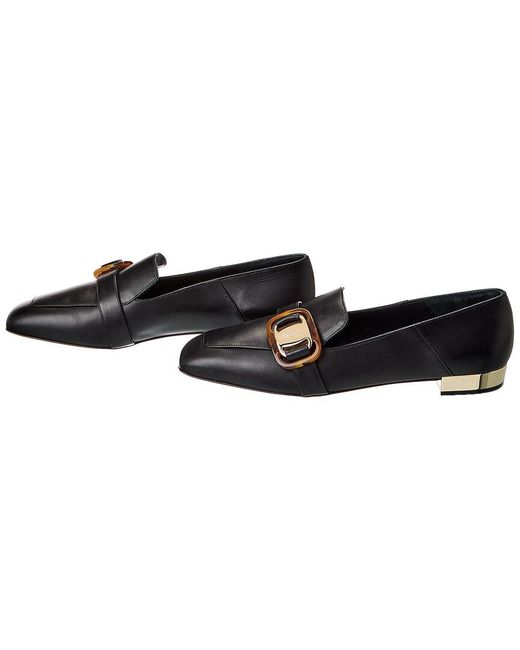 Ferragamo Black Wang Leather Loafer (Authentic Pre-Loved)