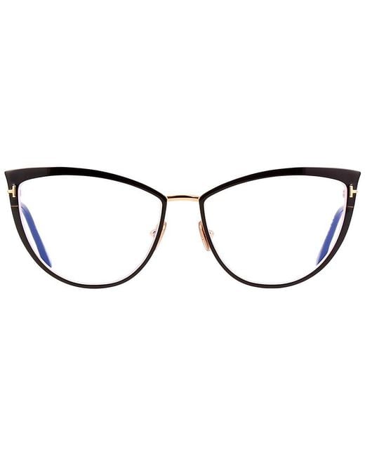 Tom Ford Metallic Ft5877-B 56Mm Optical Frames