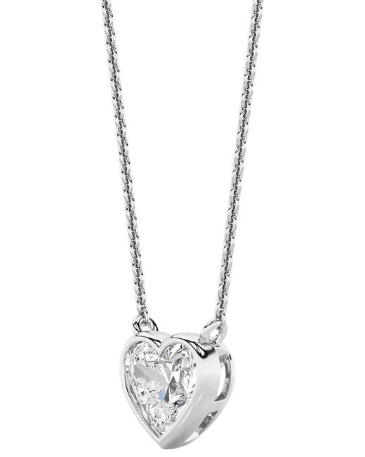 Lab Grown Diamonds Metallic 14K 1.00 Ct. Tw. Lab-Grown Diamond Necklace