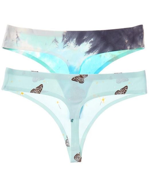 Honeydew Intimates Blue 2Pk Skinz Thong