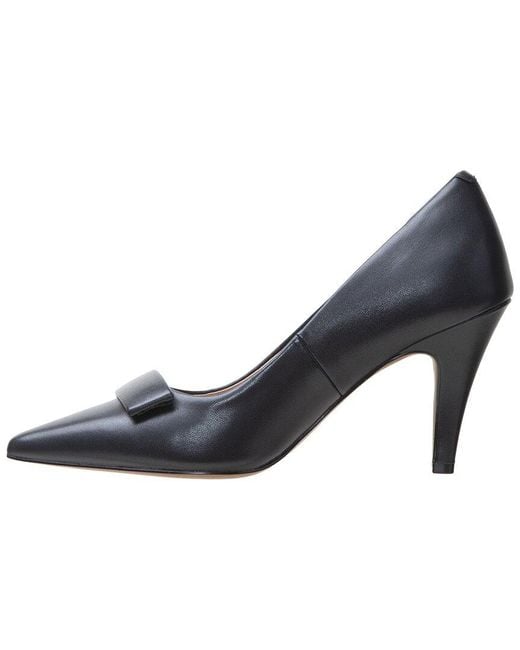 Linea Paolo Blue Prisa Leather Pump
