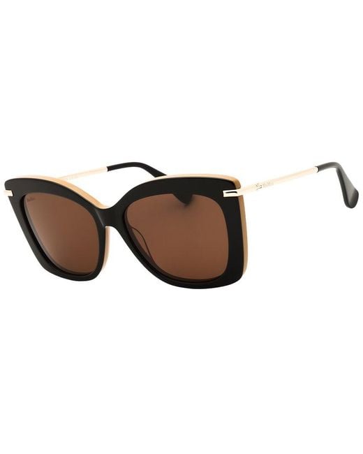 Max Mara Brown Mm0101 55Mm Sunglasses