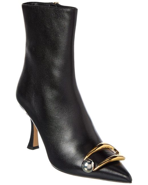 Alexandre Birman Black Harper 85 Leather Bootie