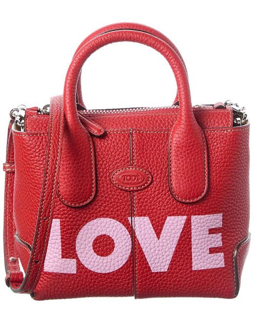 Tod's Red Di Mini Leather Satchel