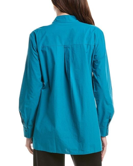 Eileen Fisher Blue Shirt