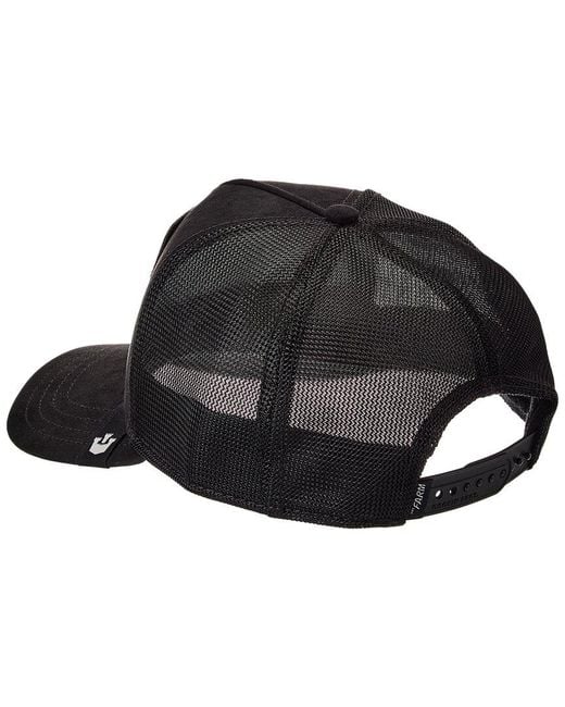 Goorin Bros Black The Suede Bat Trucker Hat for men