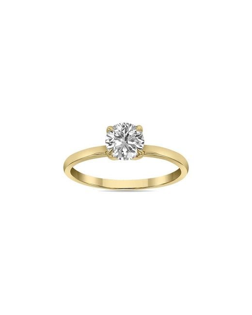 Lab Grown Diamonds Metallic 14K 0.75 Ct. Tw. Lab-Grown Diamond Solitaire Ring