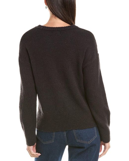 ANNA KAY Black Cashmere-Blend Pullover