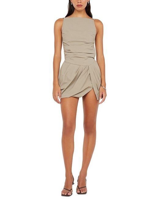 Bec & Bridge Natural Sloan Mini Dress