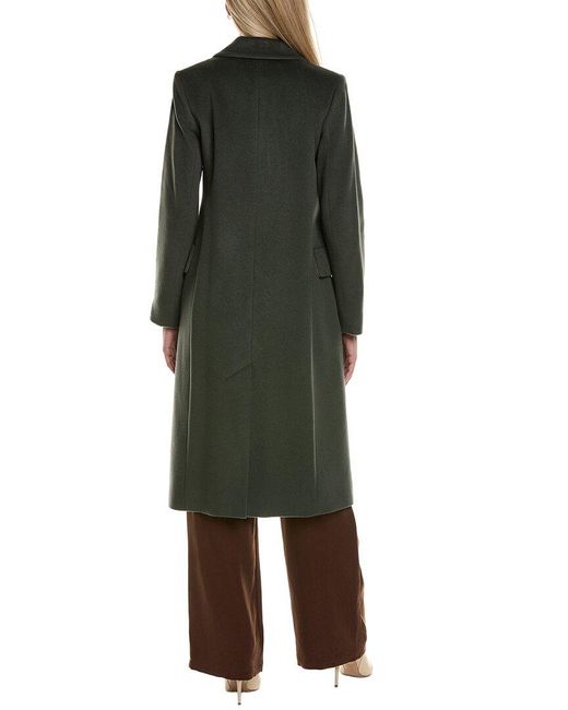 Fleurette Green Wool-Blend Coat