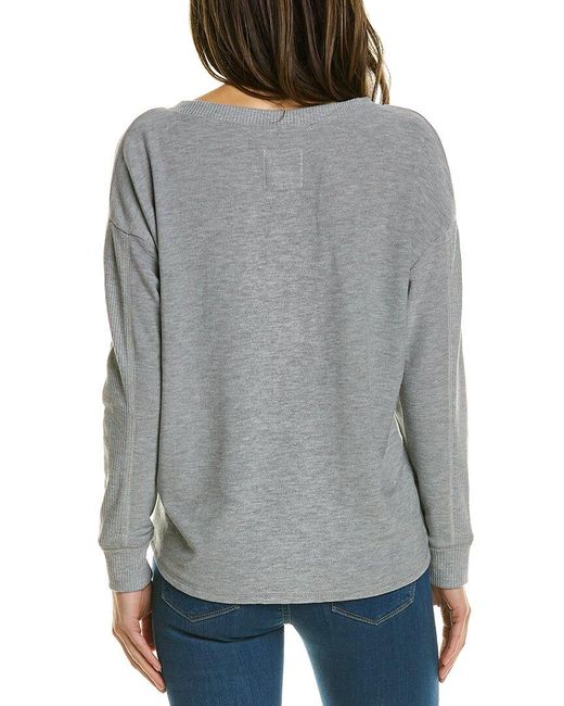 Chaser Rpet Cozy Knit Top in Gray | Lyst
