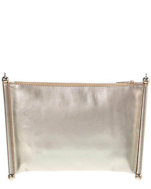 Furla Gray Sfera Leather Soft Shoulder Bag