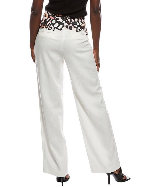 Marc Cain White Printed Pant