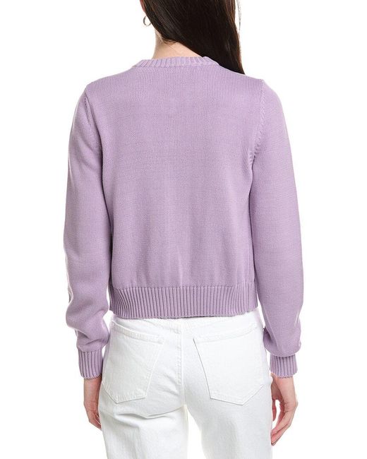 Palm Angels Purple Cardigan