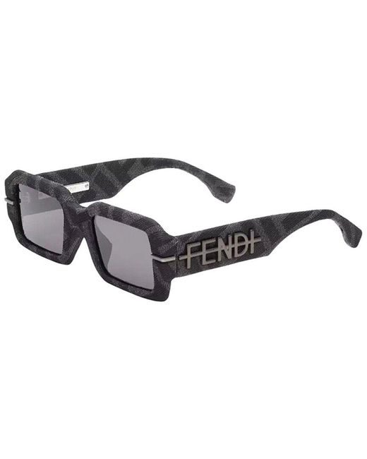 Fendi Gray Fe40074U 52Mm Sunglasses for men