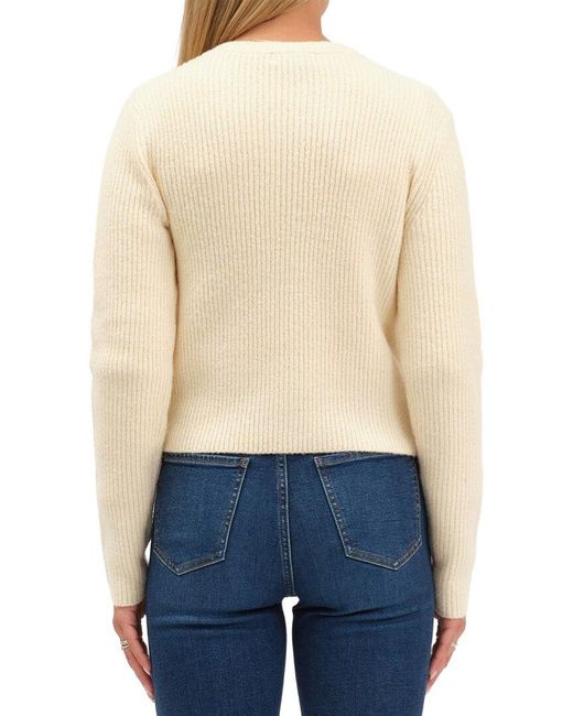 Daze Denim Blue Muse Embellished Crewneck Cardigan