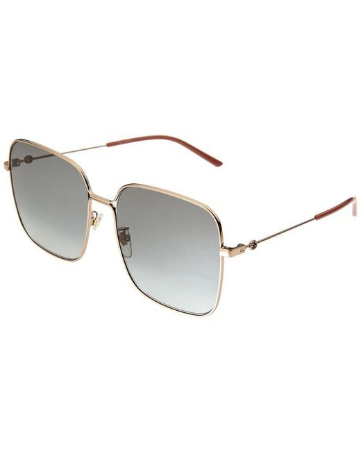Gucci White GG0443S 60mm Sunglasses