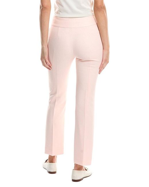 Tahari Pink Petite Twill Pant