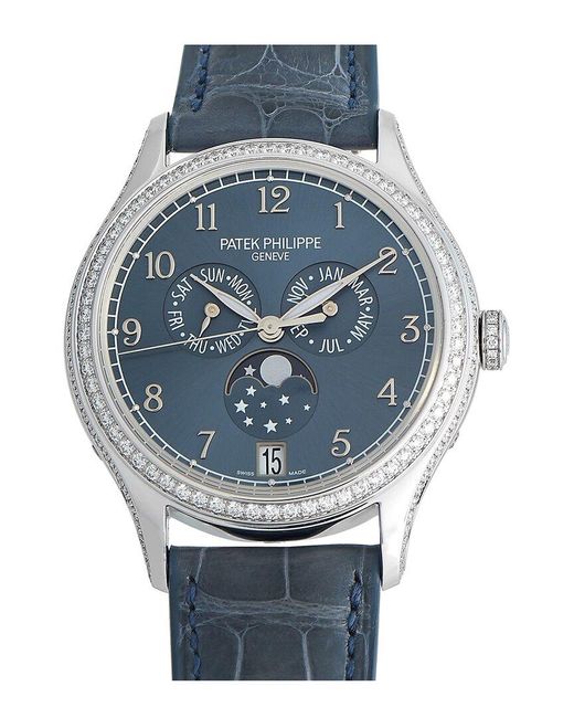 Patek Philippe Blue Ladies Complications Watch, Circa 2016 (Authentic Pre-Owned)