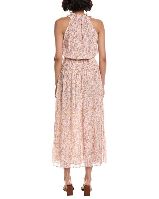 Vanessa Bruno Pink Amelys Silk-blend Maxi Dress