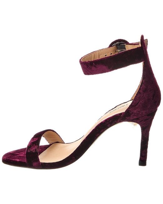 L'Agence Metallic Gisele Velvet Sandal