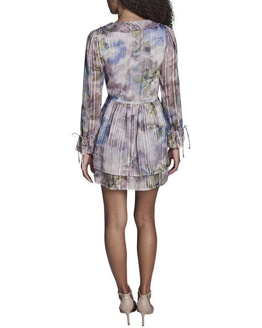 BCBGMAXAZRIA Purple Fit And Flare Dress