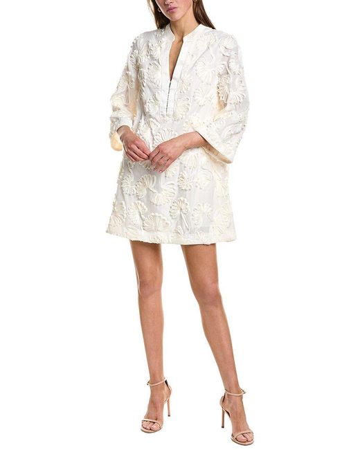 English Factory White Shell Collar Mini Dress