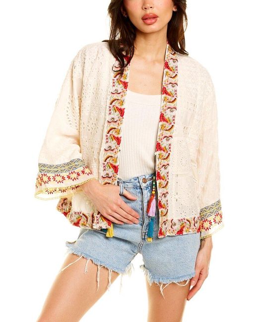 Johnny Was Lace Isolde Patchwork Kimono | Lyst