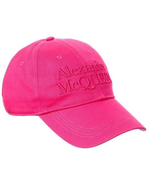 McQueen Pink Logo Cotton Hat