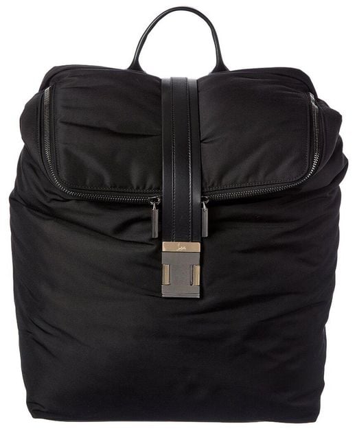 Christian Louboutin Black Canvas Backpack for men