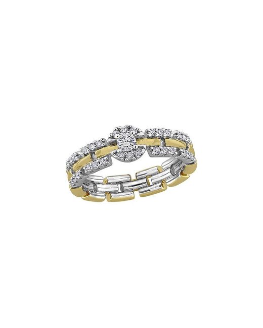 Created Forever White 0.11 Ct. Tw. Lab-Grown Diamond Halo Link Ring