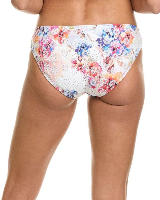 Johnny Was Pink Eyelet Hipster Bikini Bottom
