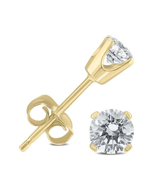 True Diamond Metallic 14k 0.37 Ct. Tw. Diamond Studs