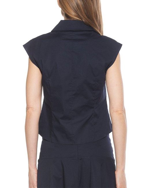 Alexia Admor Blue Juniper Shirt
