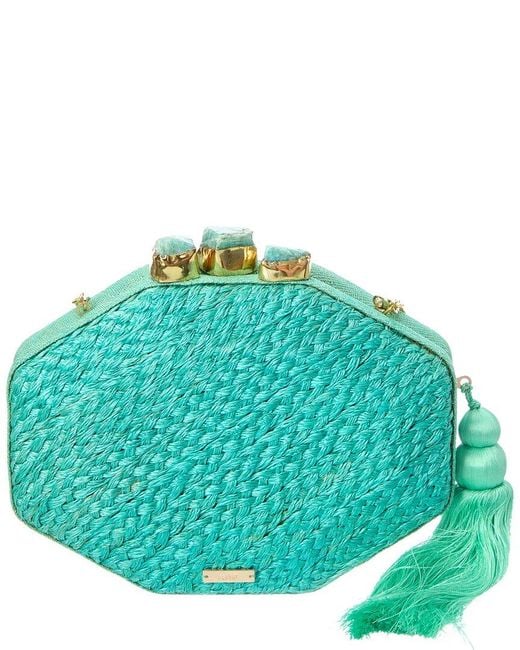Rafe New York Blue Sofia Clutch