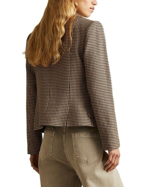Reiss Brown Lena Casual Jacket