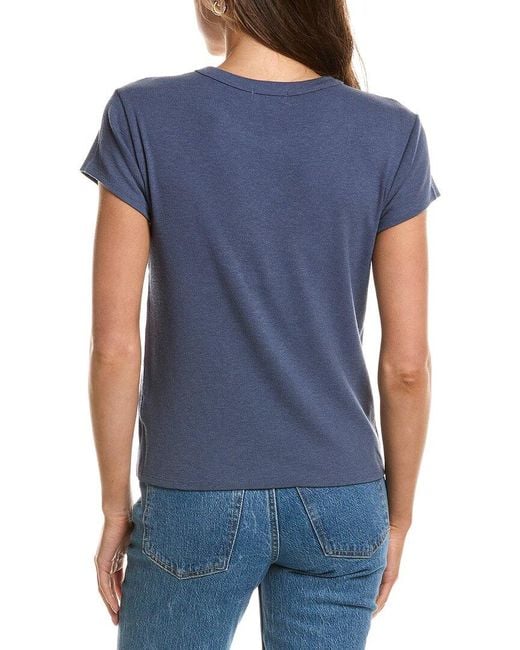 Z Supply Blue Renae Rib Top