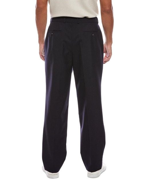 Officine Generale Black Officine Generale Hoche Italian Wool Pant for men