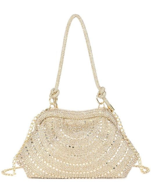 Tiffany & Fred Paris Natural Rhinestone Crystal Evening Bag