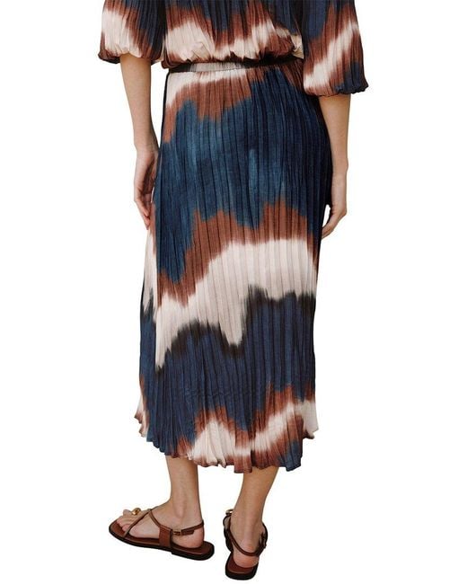 Bella Dahl Blue Midi Skirt